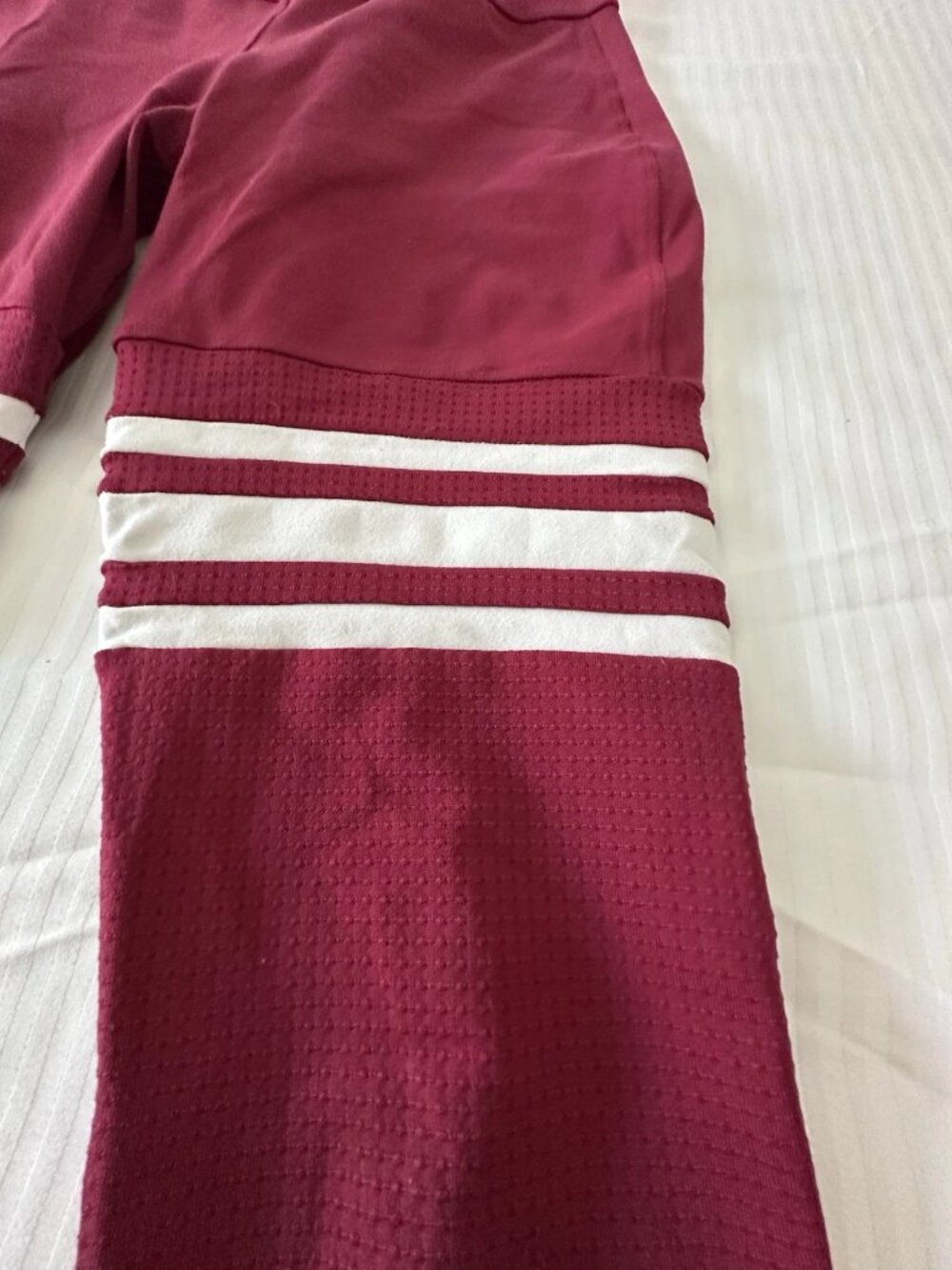 Bombshell sports wear leggings Thigh Highs Solid MAROON size S - Picture 2 of 5